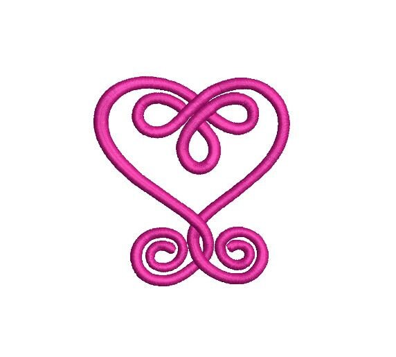 Wrapped Celtic Heart Valentine Embroidery|Jean Jacket Decoration|INSTANT DOWNLOAD