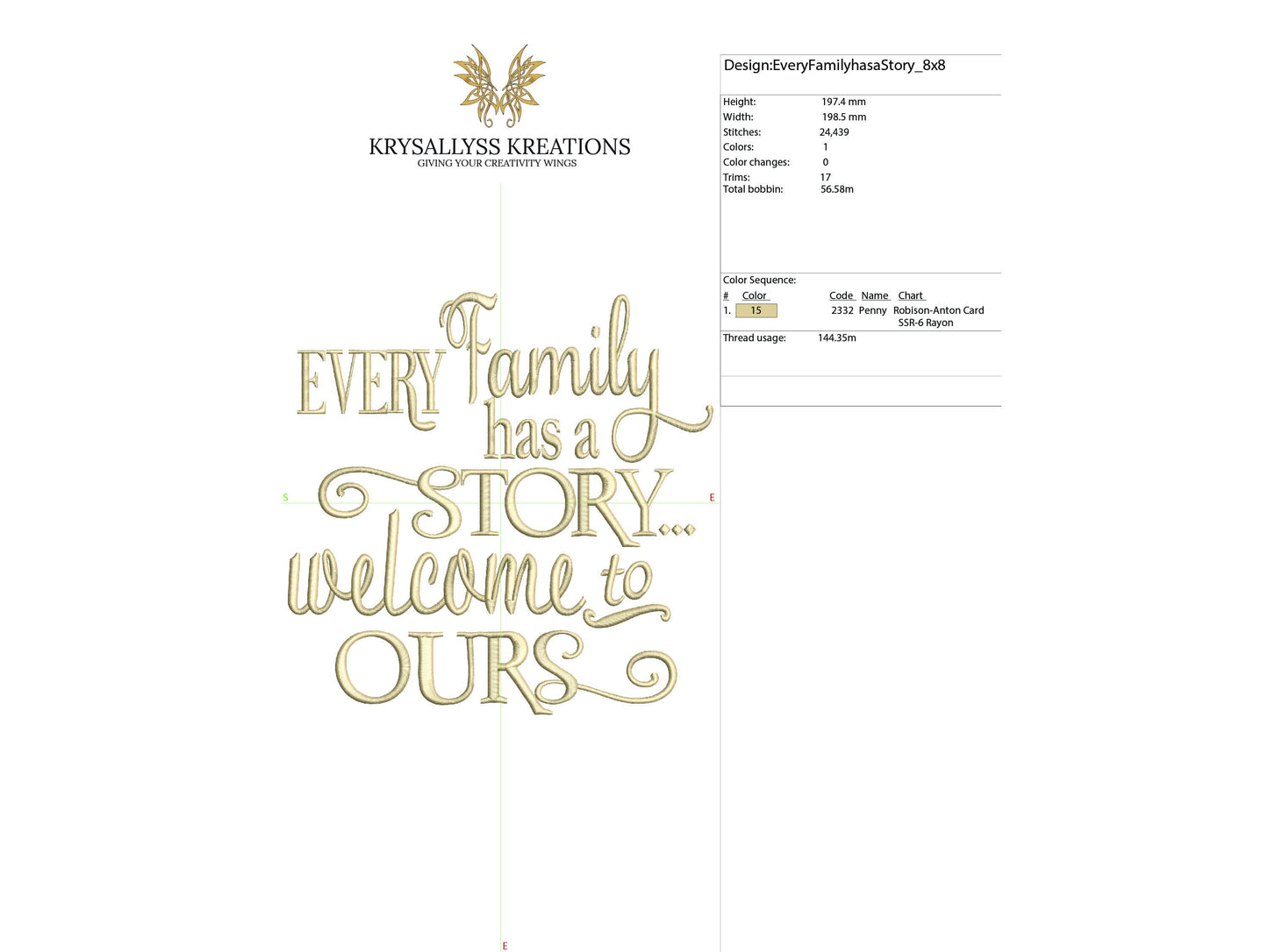 Family Story Inspirational Quote Farmhouse Decor Machine Embroidery Pattern INSTANT DOWNLOAD, Couples Wedding Gift Idea
