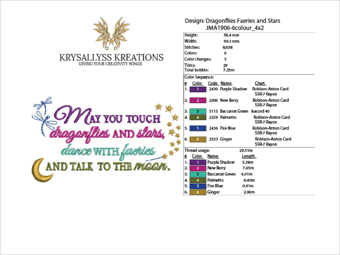 Dragonflies Faeries Stars Machine Embroidery, Design Inspiration, Mystical Fantasy Reading Pillow Embroidery, INSTANT DOWNLOAD