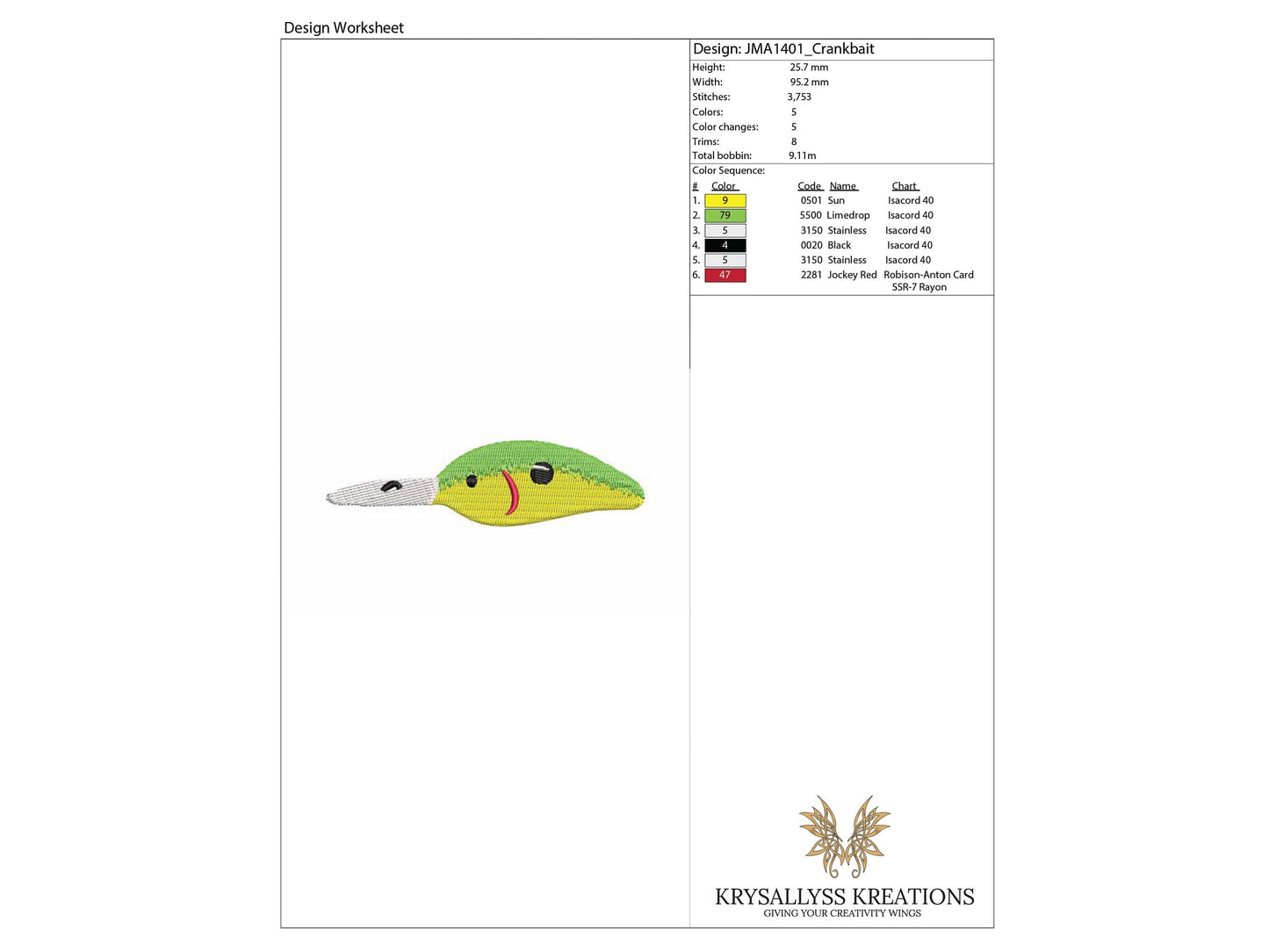 Crank Bait Fishing Lure Machine Embroidery, Fishing Embroidery, Boyfriend gift, Husband gift, INSTANT DOWNLOAD