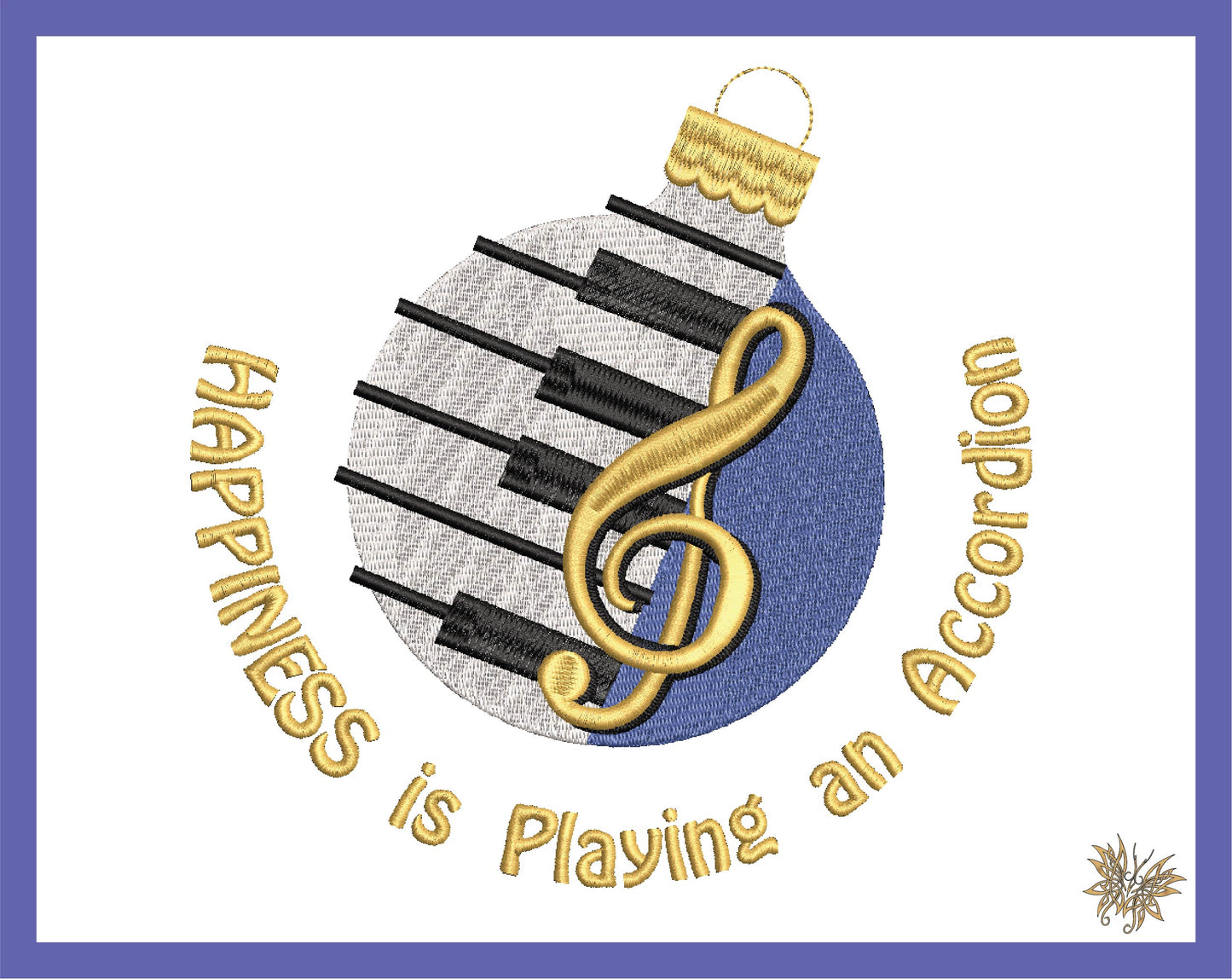 Accordion Keys Ornament Machine Embroidery Design for Ornaments, Mug Rugs, Reading Pillows, Music Teacher Gifts, DOWNLOAD Instantly, pes dst