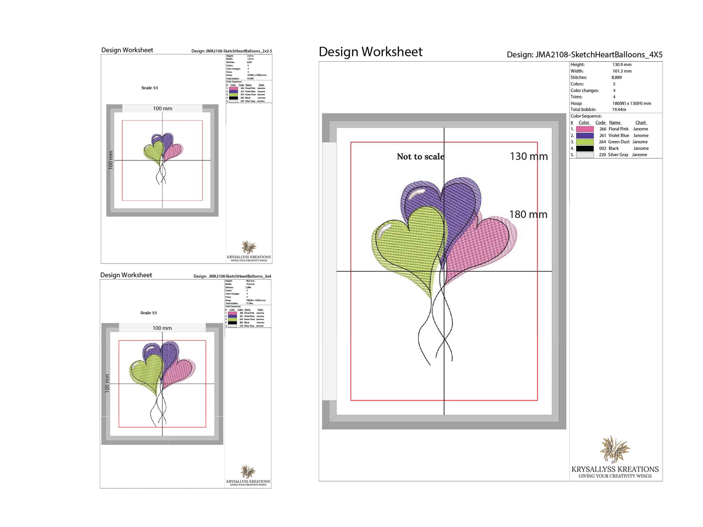 Heart Balloons Sketch Machine Embroidery Design in three sizes and 8 formats for girl's room decor throw pillows, Instant Download