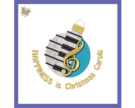Piano Key Ornament Machine Embroidery Design for Decorating Ornaments, Mug Rugs, Reading Pillows, Music Teacher Gifts,, DOWNLOAD Instantly