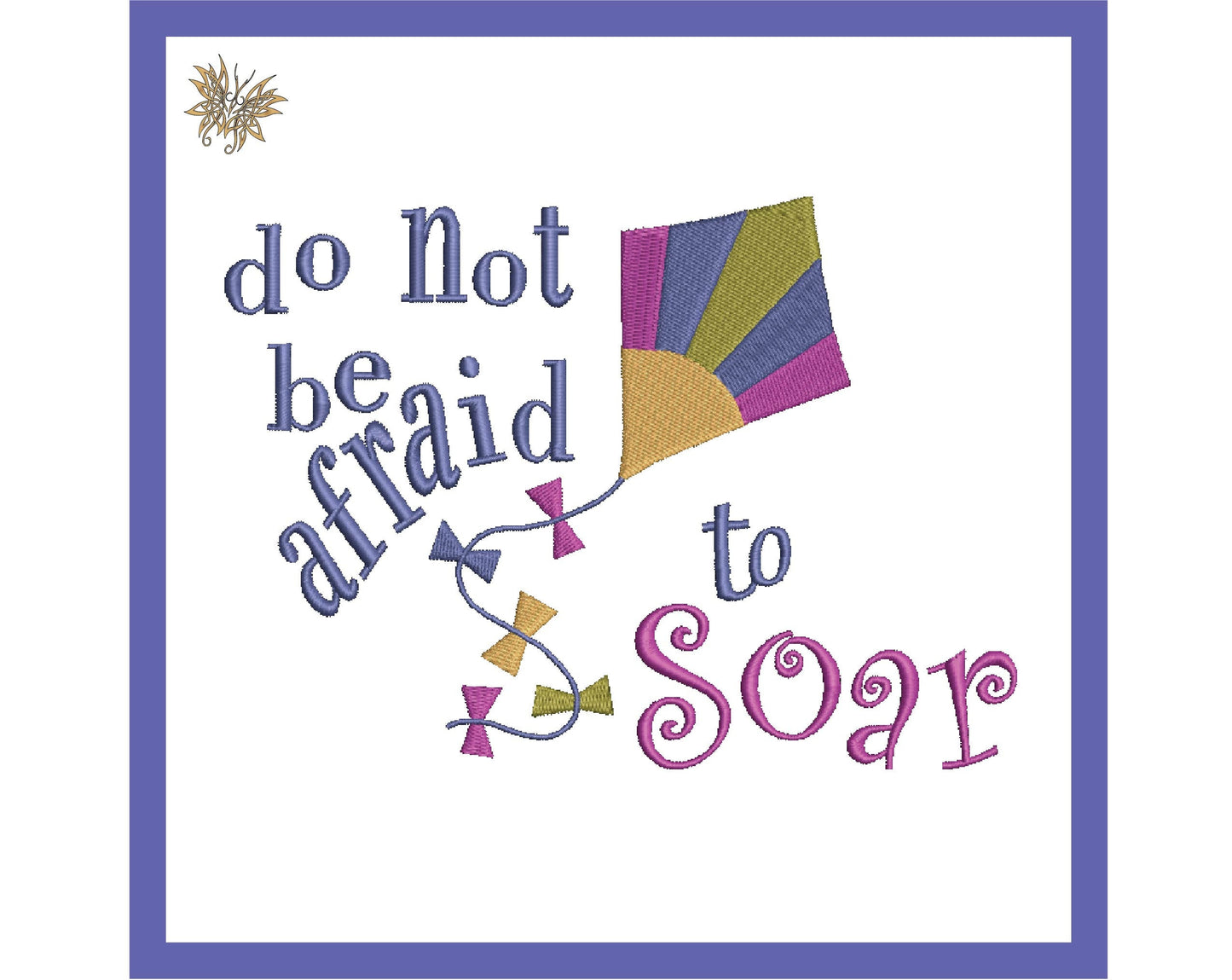 Kite Embroidery Design with Inspirational Text, Reading Pillow Embroidery for Nursery Decor Baby Shower Present, INSTANT DOWNLOAD