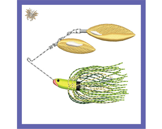 Fishing Lure Machine Embroidery Design for Father's Day, Husband or Boyfriend Gift, Fisherman Hoody, 4 files, 8 formats, Instant Download