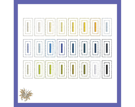 Thread Audition Machine Embroidery Design perfect for the Quilt Embroiderer. 4 sizes: 4x4. 5x7, 6x10 and 8x12 hoops, 8 formats. Download now