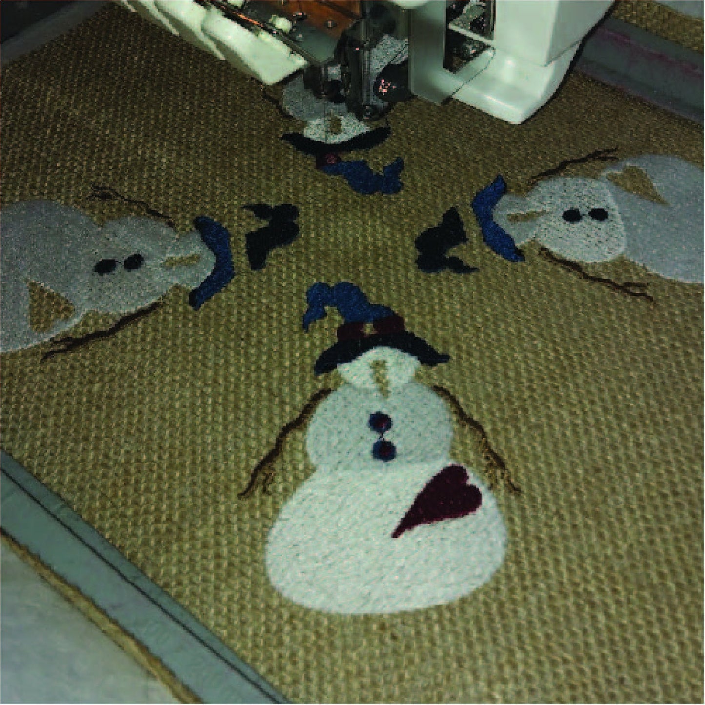 Primitive Rustic Snowmen Machine Embroidery design in one size only fitting 8x12 hoop. Perfect for centre pieces. 8 formats INSTANT DOWNLOAD