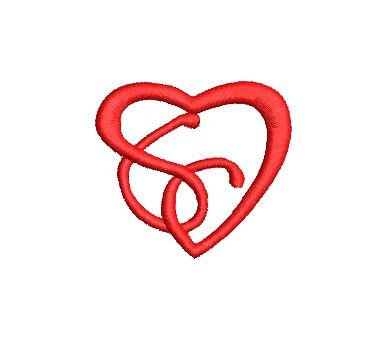 Small Celtic Heart Machine Embroidery Digitized Design Pattern, INSTANT DOWNLOAD