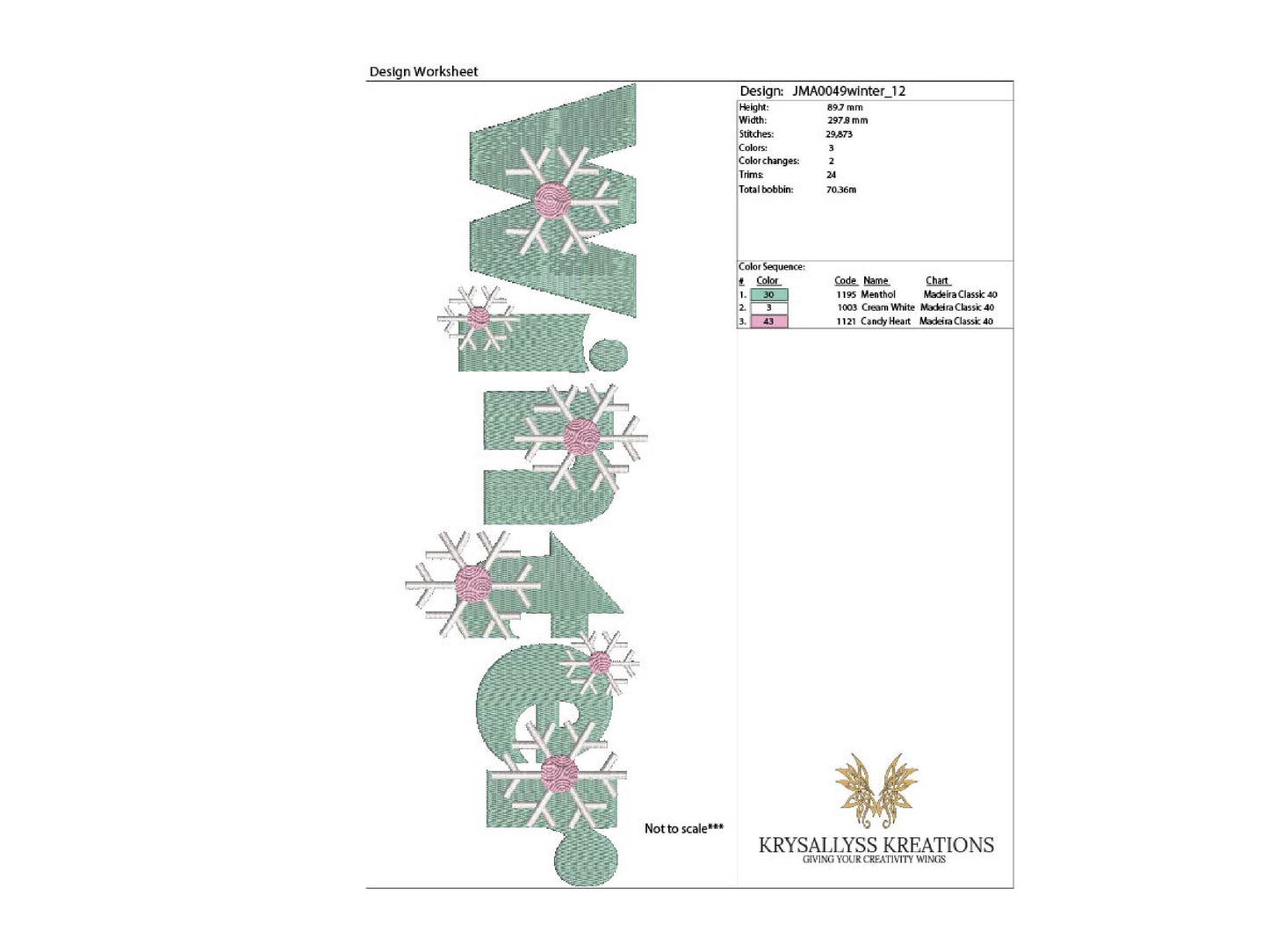 Winter Embroidery Machine Design with Snowflakes for Seasonal Farmhouse Decorating, DIY Pillows, Pillow Wraps, Mug Rugs, INSTANT DOWNLOAD