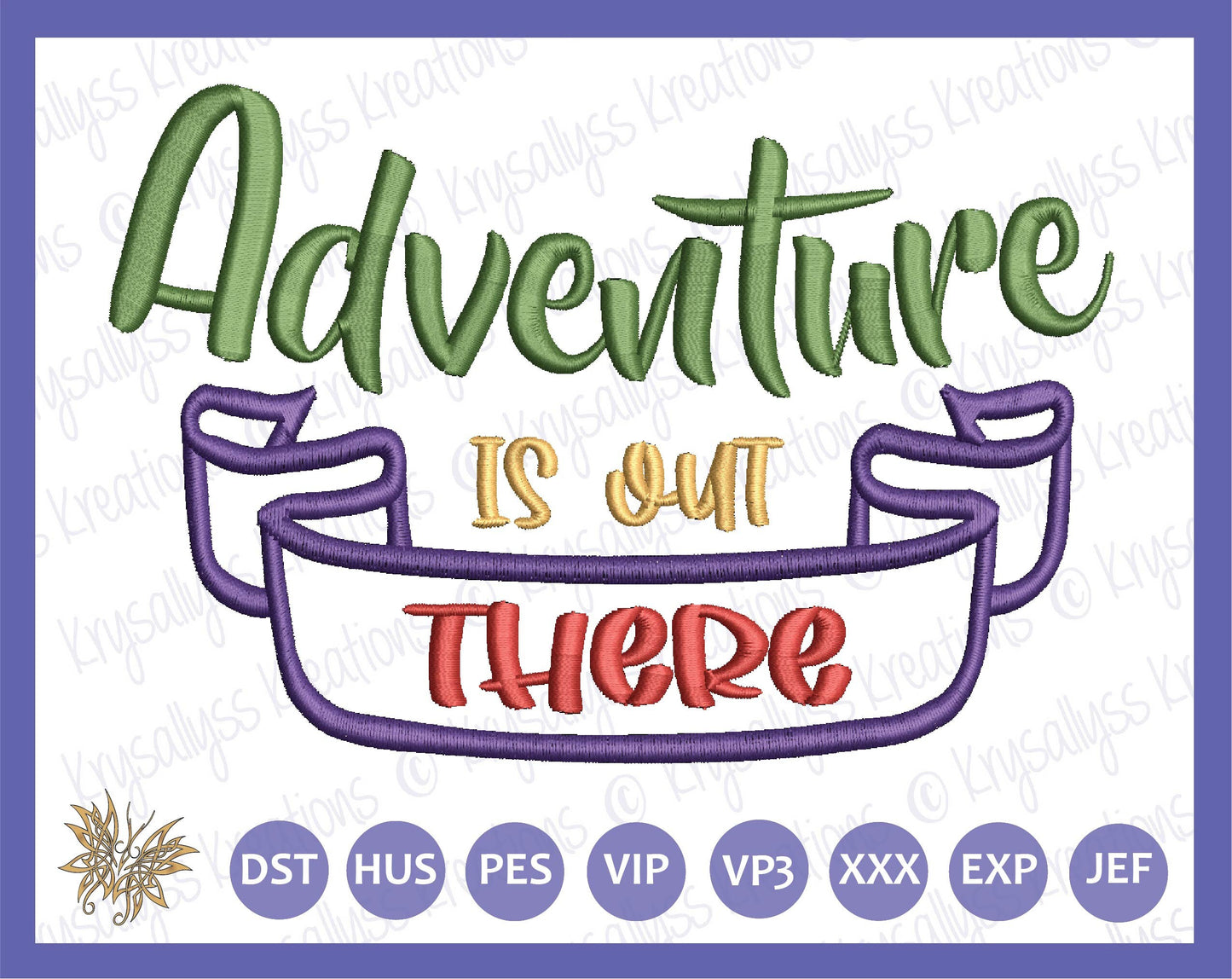 Adventure Machine Embroidery Design with Saying suitable for Mug Rugs, Mantel Pillow. Teen, Tween or Young Adult Reading Pillow. 4"x4" 5"x7"