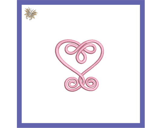 Wrapped Celtic Heart Valentine Embroidery|Jean Jacket Decoration|INSTANT DOWNLOAD